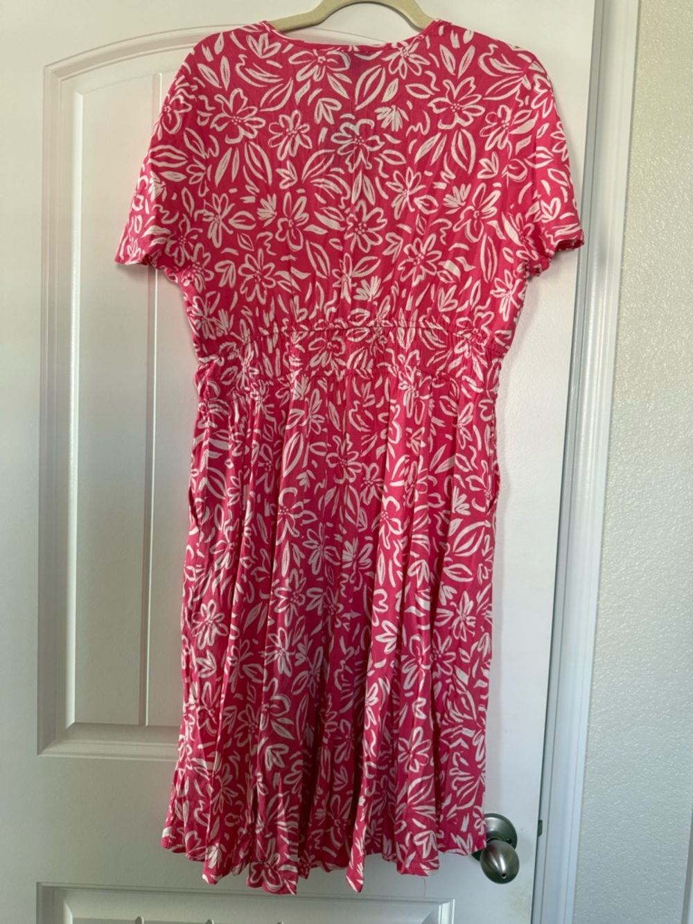 Torrid Mini Flutter Y Neck Elastic Waist Dress Floral Honeysuckle 00 M/L 10 NWT - Picture 12 of 16